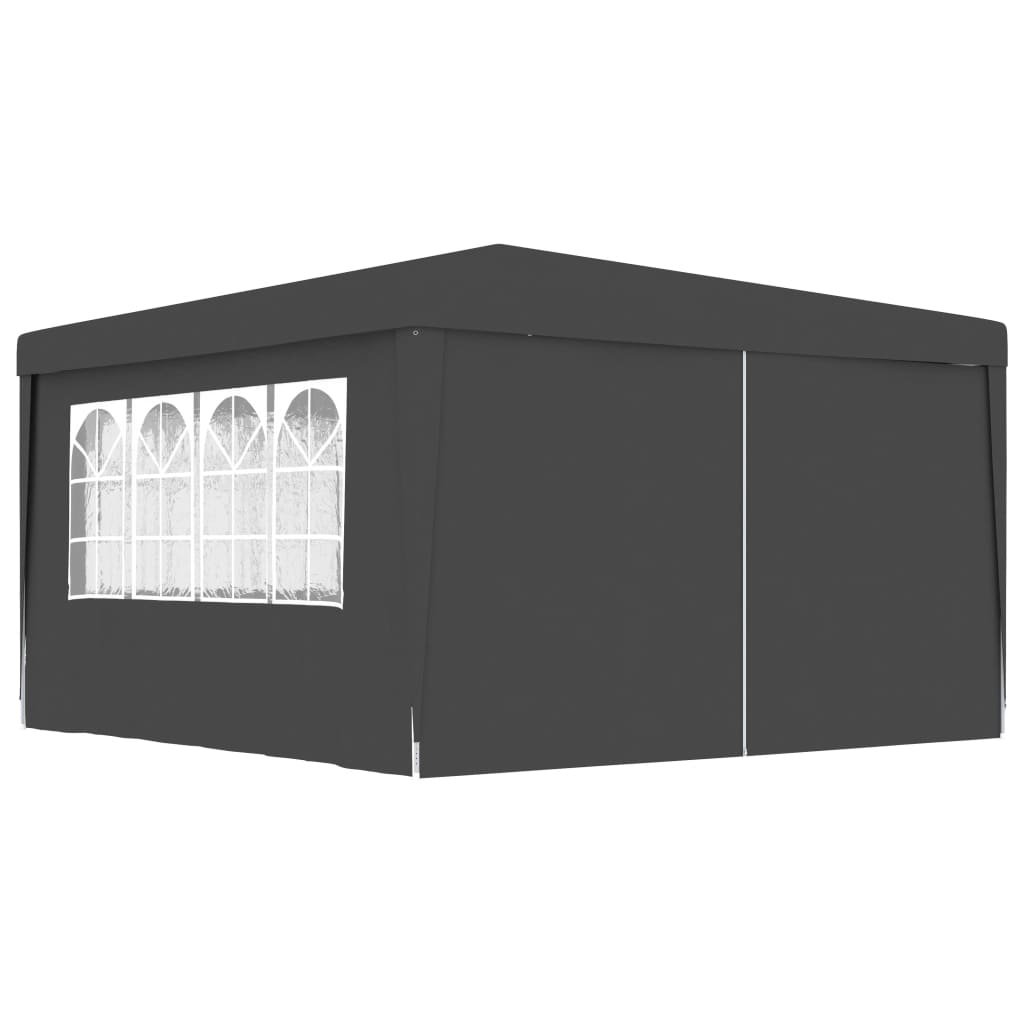 Partytent Met Zijwanden Professioneel 90 G/M² 4X4 M Antraciet