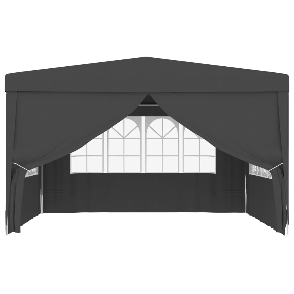 Partytent Met Zijwanden Professioneel 90 G/M² 4X4 M Antraciet