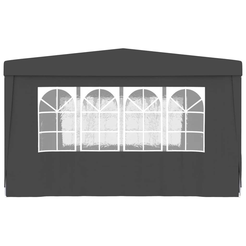 Partytent Met Zijwanden Professioneel 90 G/M² 4X4 M Antraciet