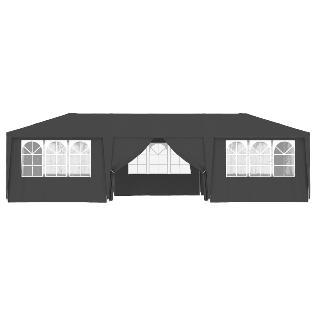 Partytent Met Zijwanden Professioneel 90 G/M² 4X9 M Antraciet