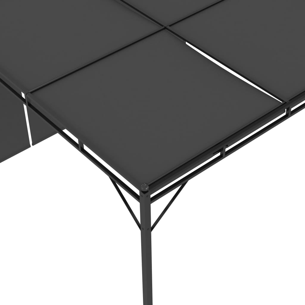 Tuinprieel Met Zijgordijn 4X3X2,25 M Antraciet