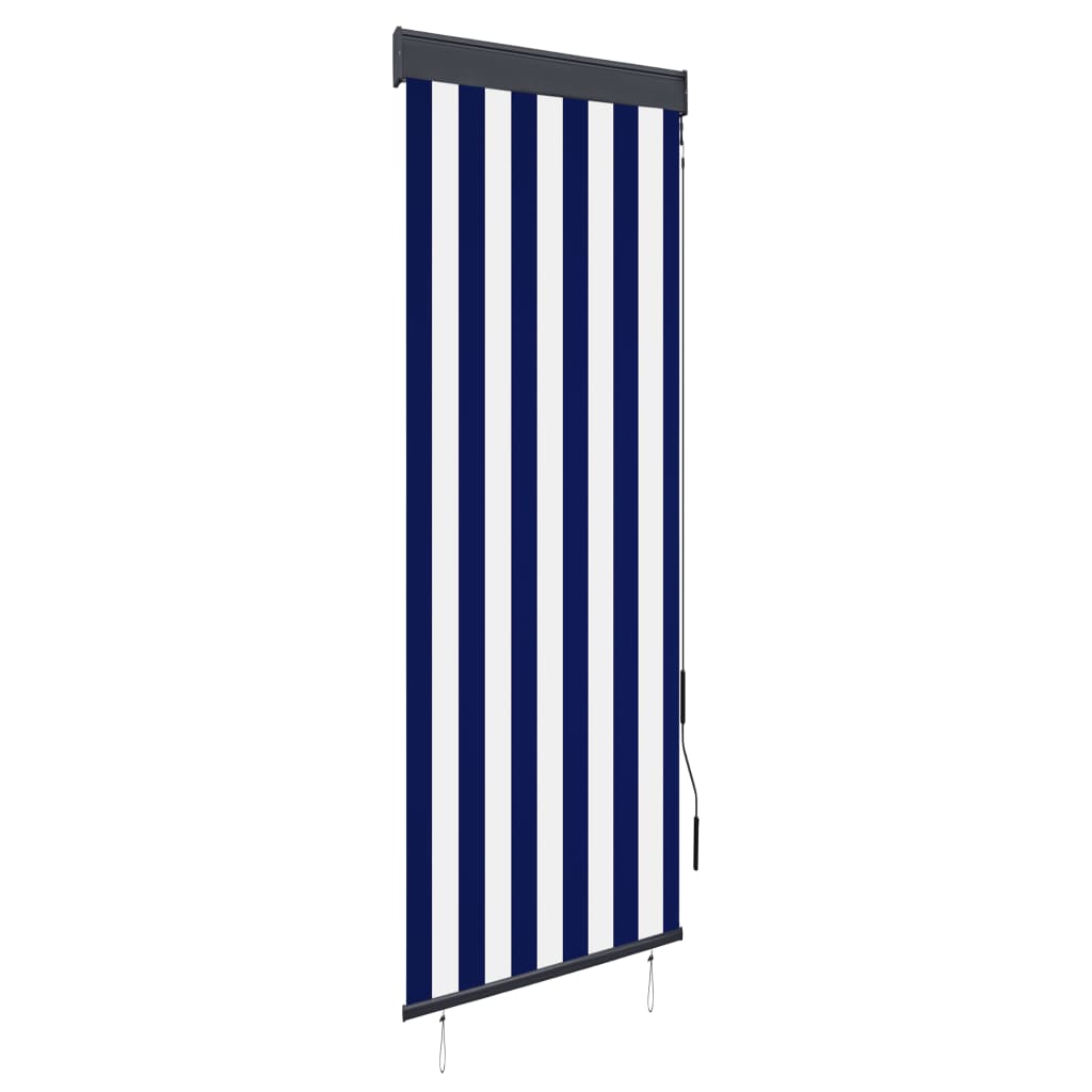 Rolgordijn Voor Buiten 60X250 Cm Blauw En Wit