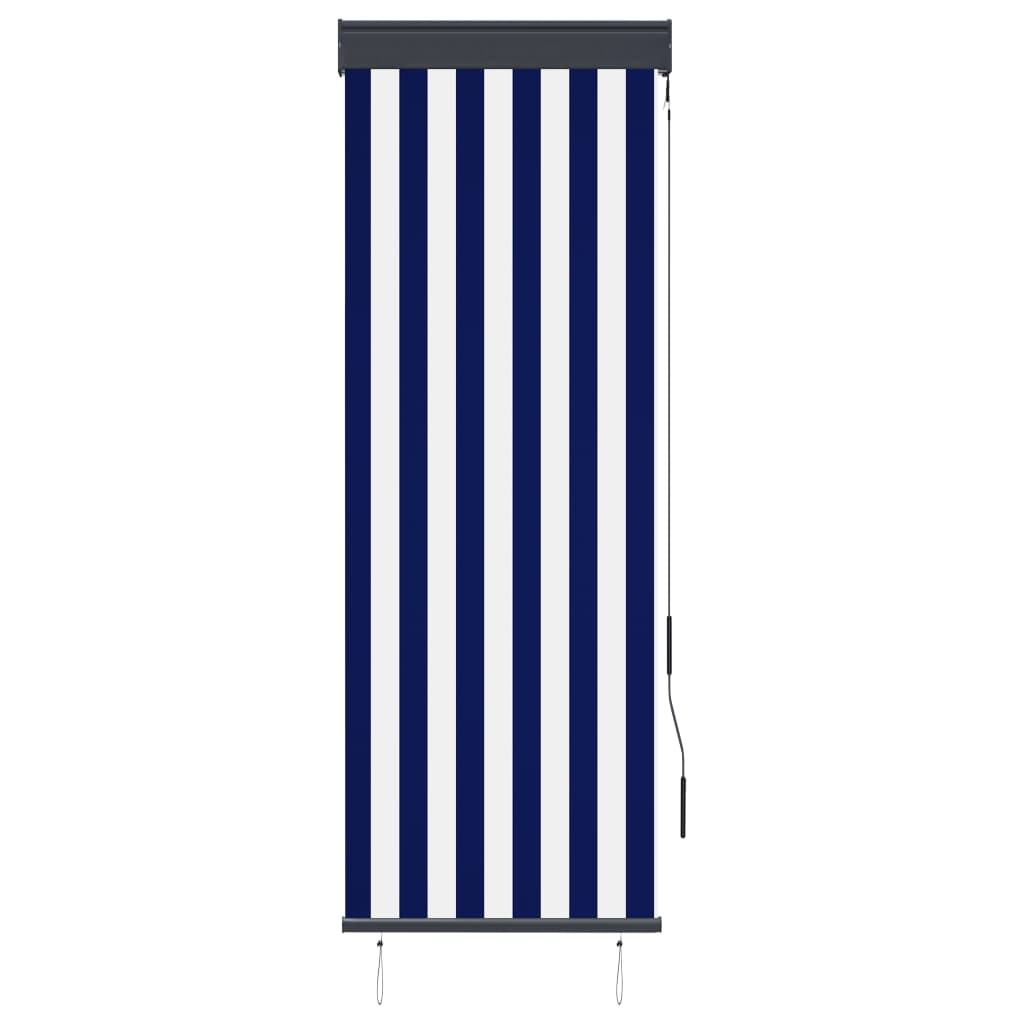 Rolgordijn Voor Buiten 60X250 Cm Blauw En Wit