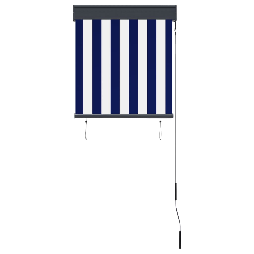 Rolgordijn Voor Buiten 60X250 Cm Blauw En Wit