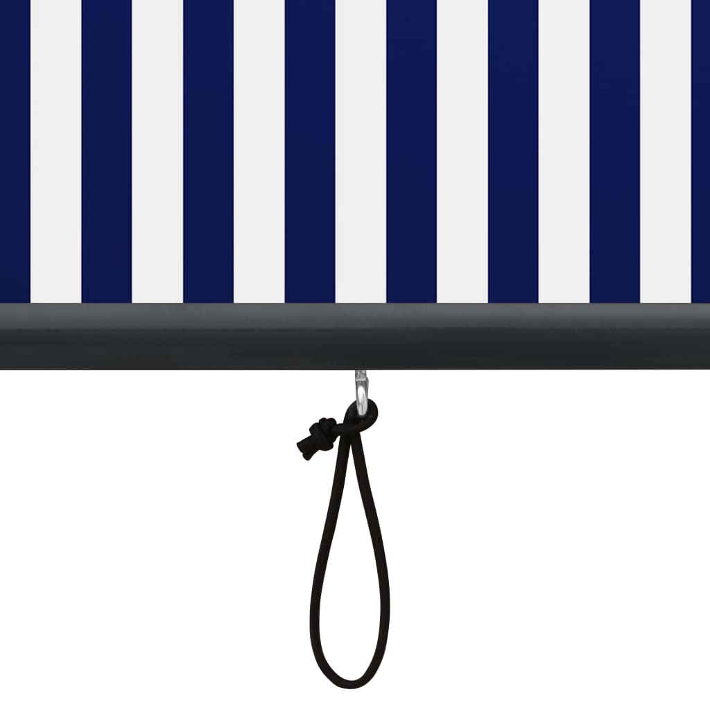 Rolgordijn Voor Buiten 60X250 Cm Blauw En Wit