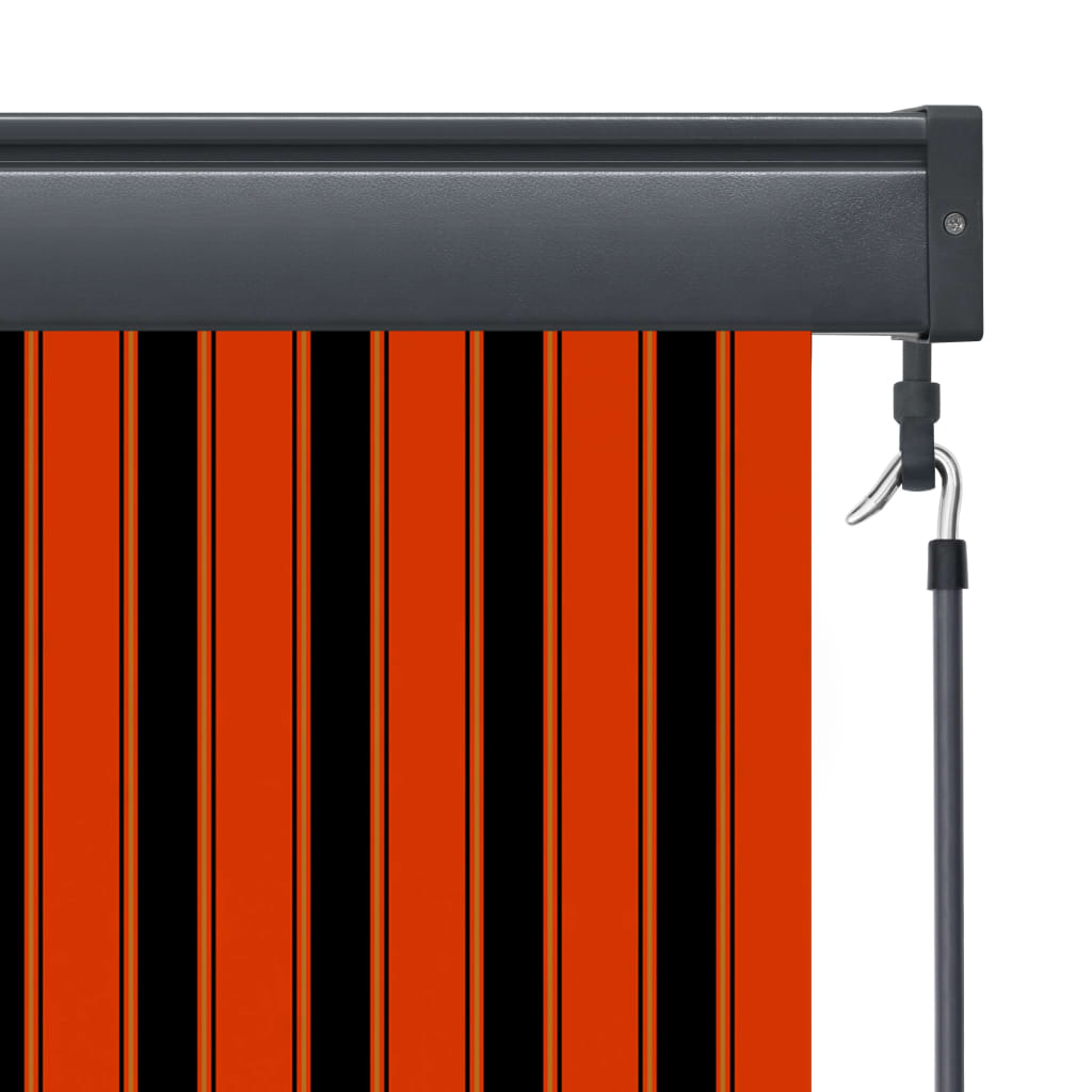 Rolgordijn Voor Buiten 60X250 Cm Oranje En Bruin