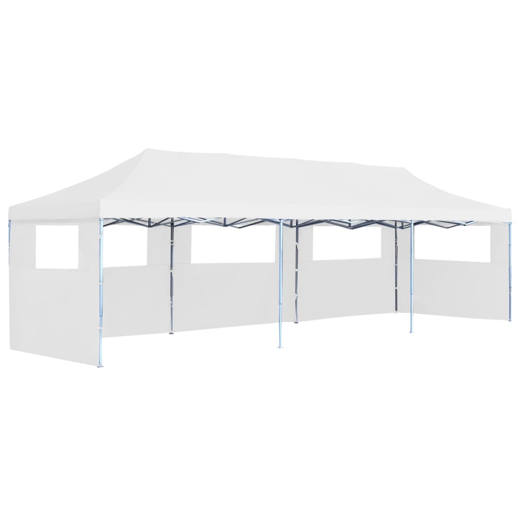 Partytent Pop-Up Met 5 Zijwanden 3X9 M Wit