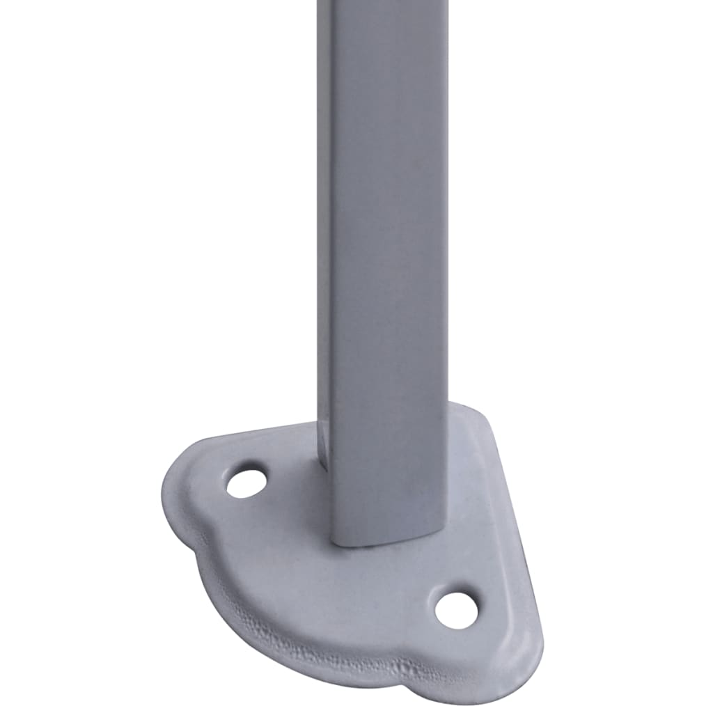 Partytent Met 2 Zijwanden Inklapbaar 2X2 M Staal Crème