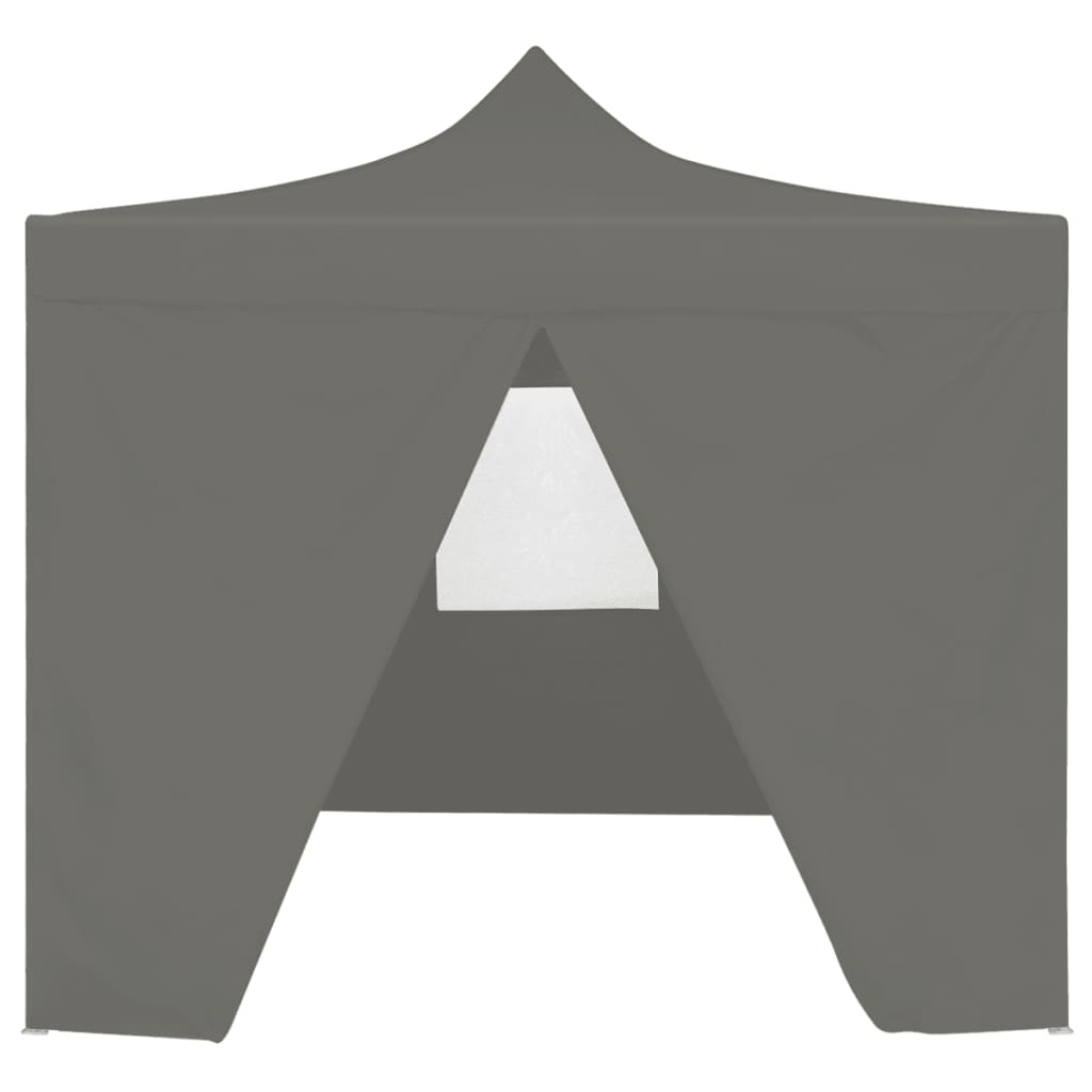 Partytent Met 4 Zijwanden Inklapbaar 2X2 M Staal Antraciet