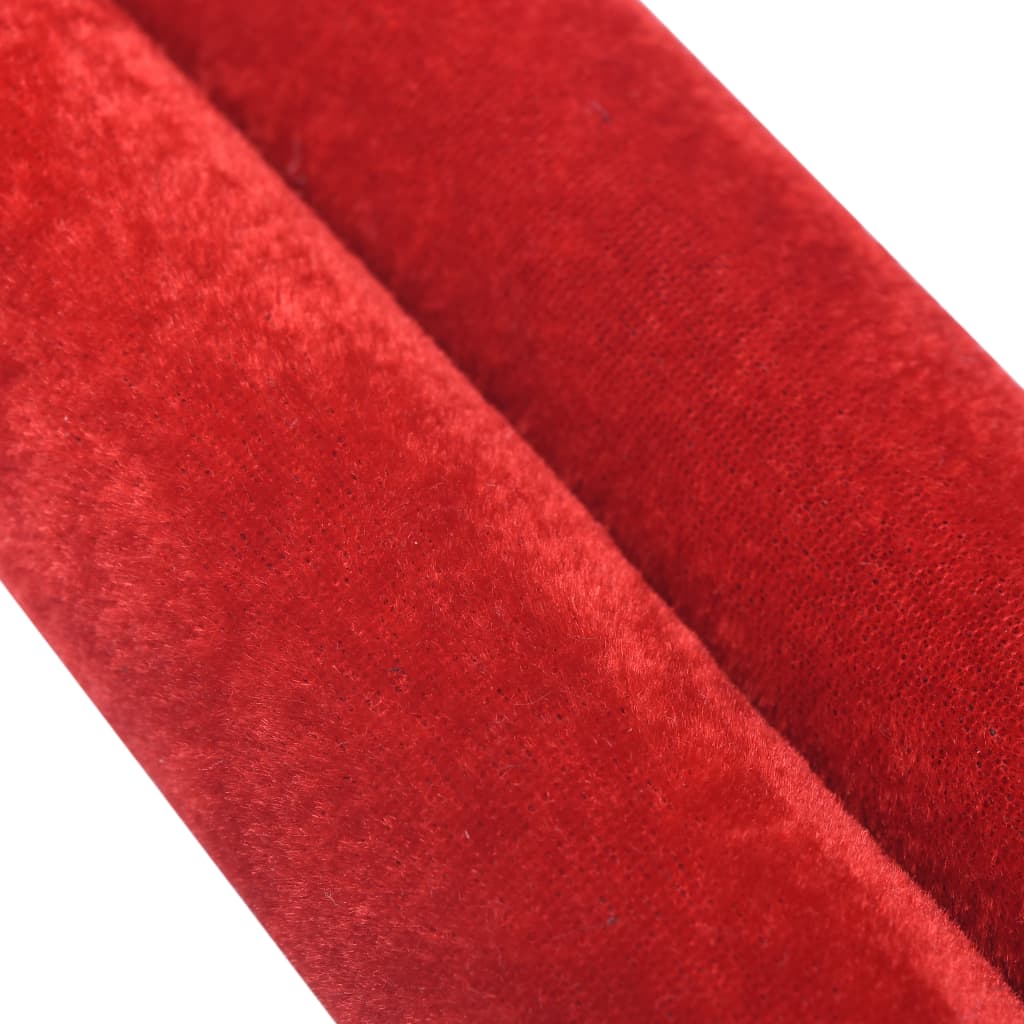 Absperrkordel aus Samt in Rot und Silber