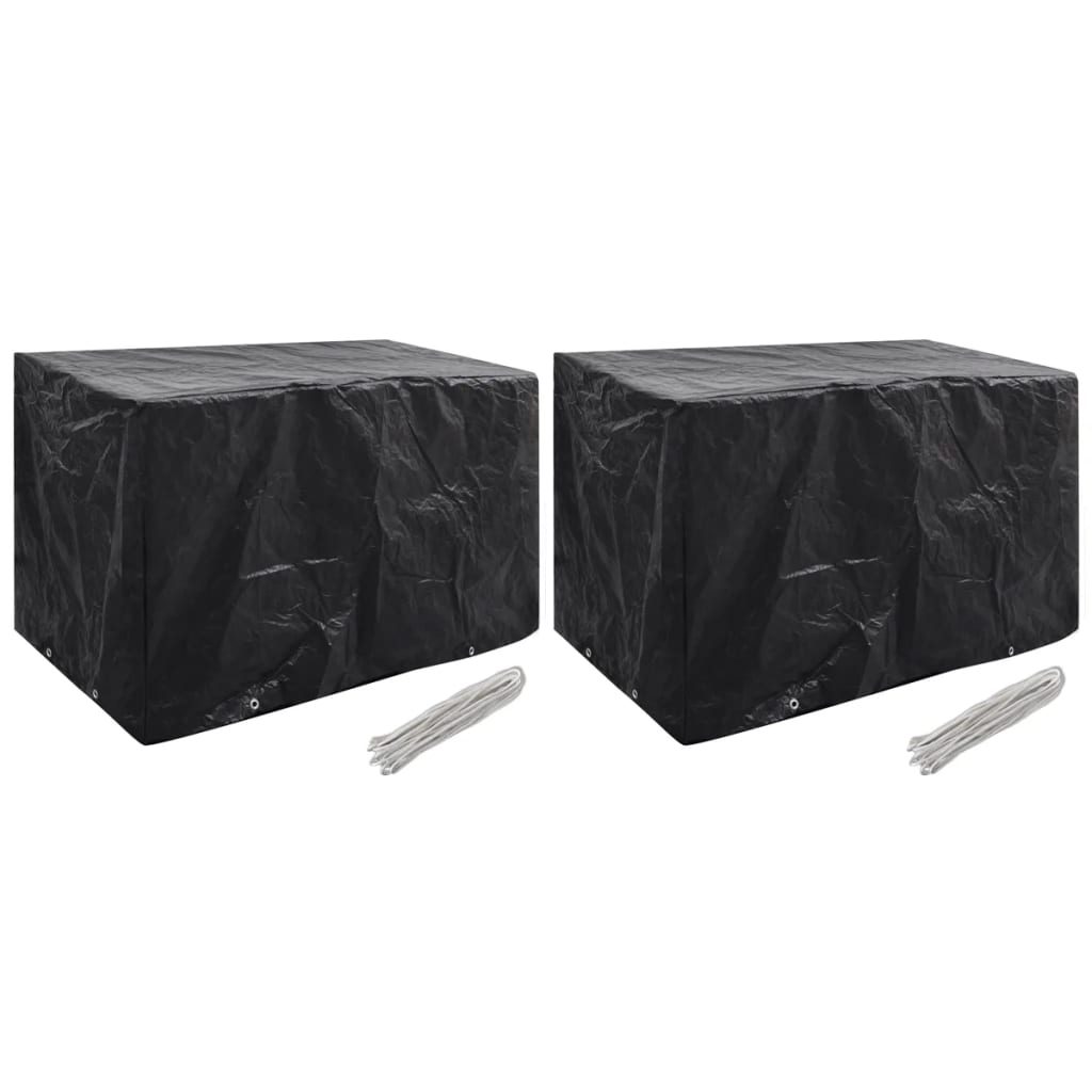 Tuinmeubelhoezen 2 St 8 Ogen 140X70X90 Cm