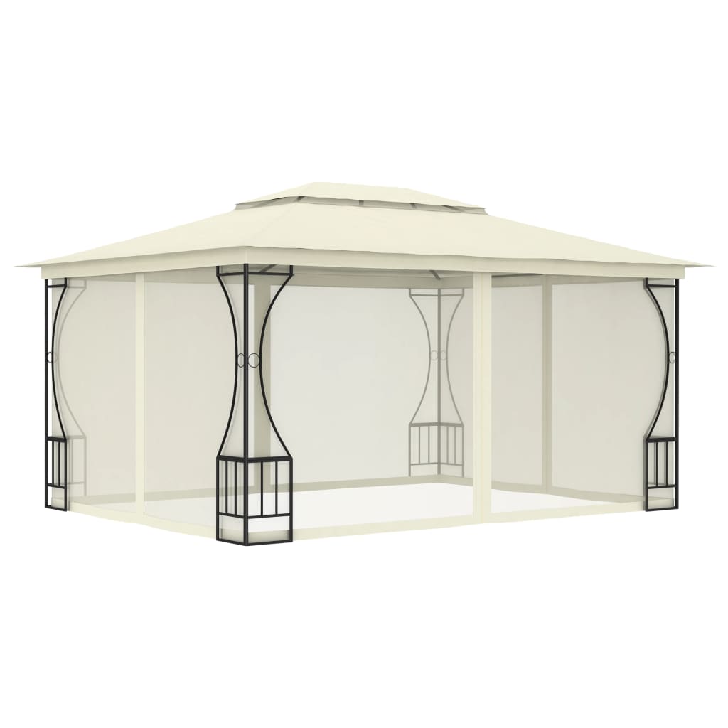 Prieel Met Netten 300X400X265 Cm Crèmekleurig