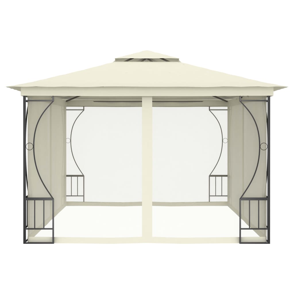 Prieel Met Netten 300X400X265 Cm Crèmekleurig