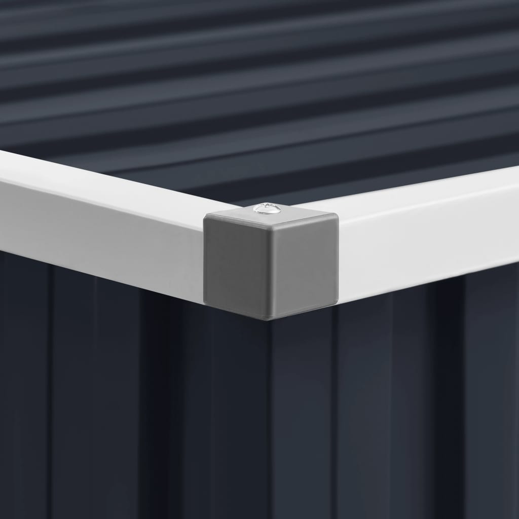 Tuinschuur 195X198X159 Cm Gegalvaniseerd Staal Antraciet