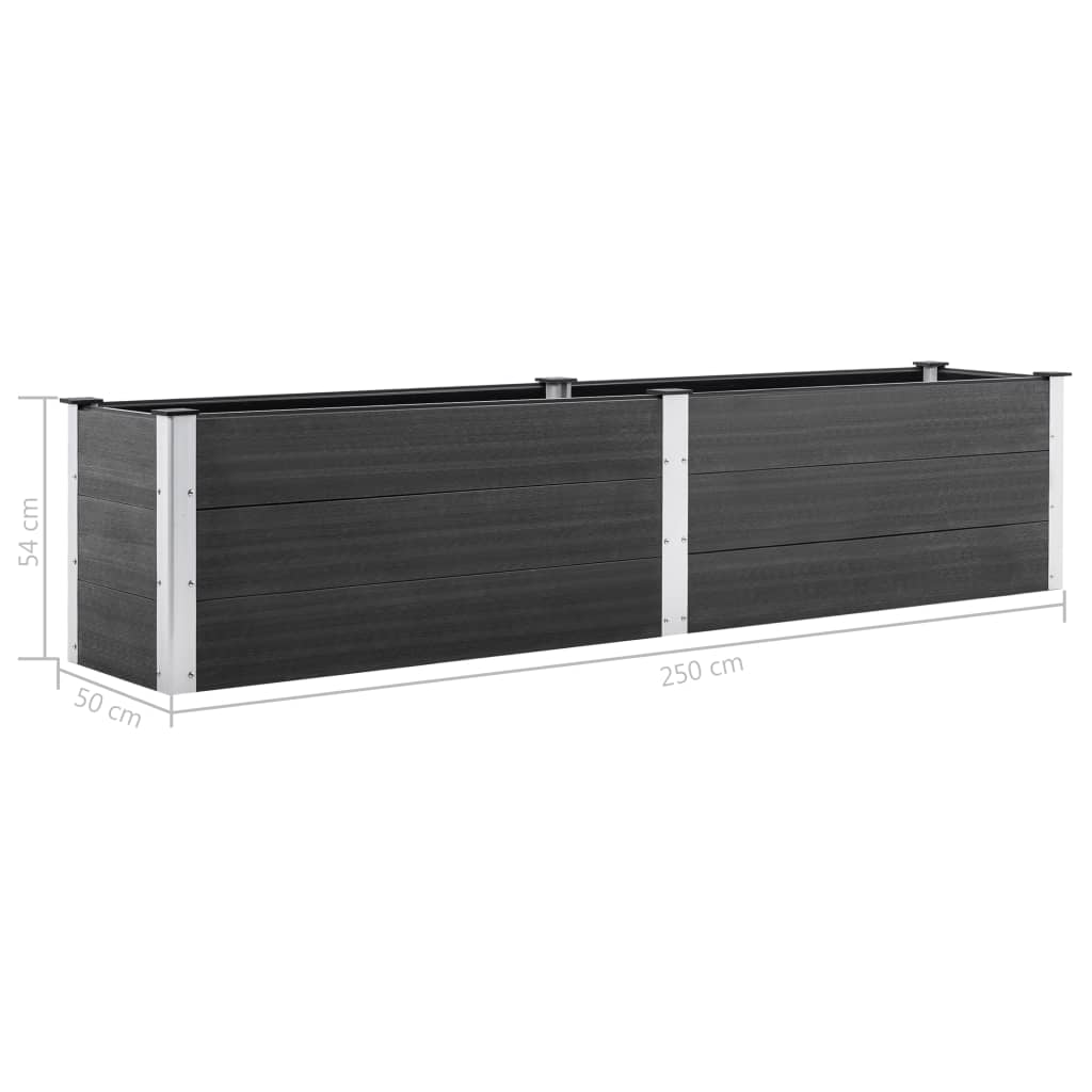 Plantenbak Verhoogd 250X50X54 Cm Hkc Grijs