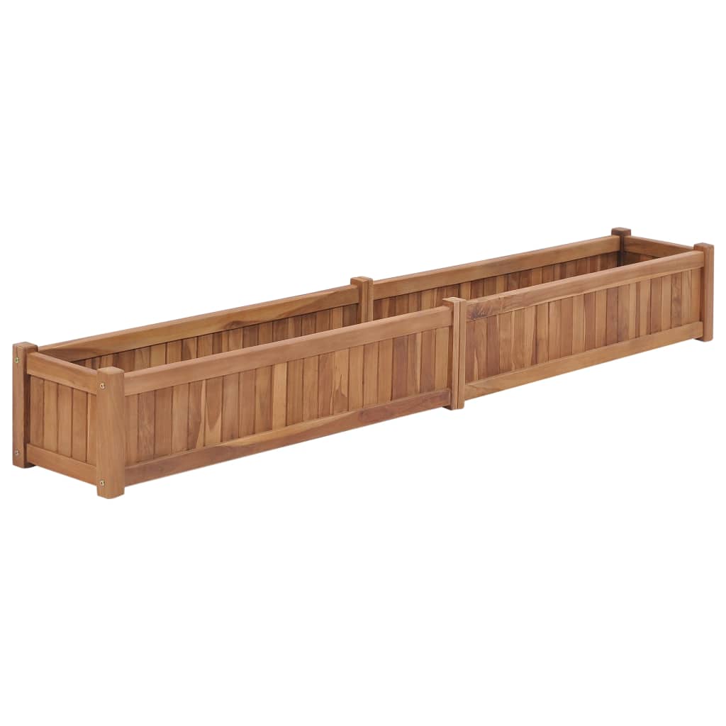 Plantenbak Verhoogd 200X30X25 Cm Massief Teakhout