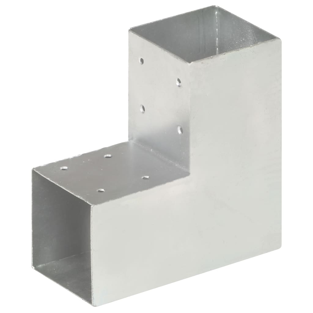 Paalverbindingen 4 St L-Vorm 91X91 Mm Gegalvaniseerd Metaal