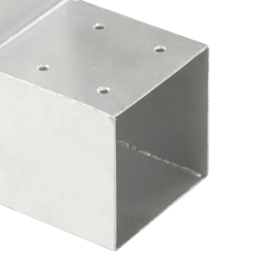 Paalverbindingen 4 St L-Vorm 91X91 Mm Gegalvaniseerd Metaal