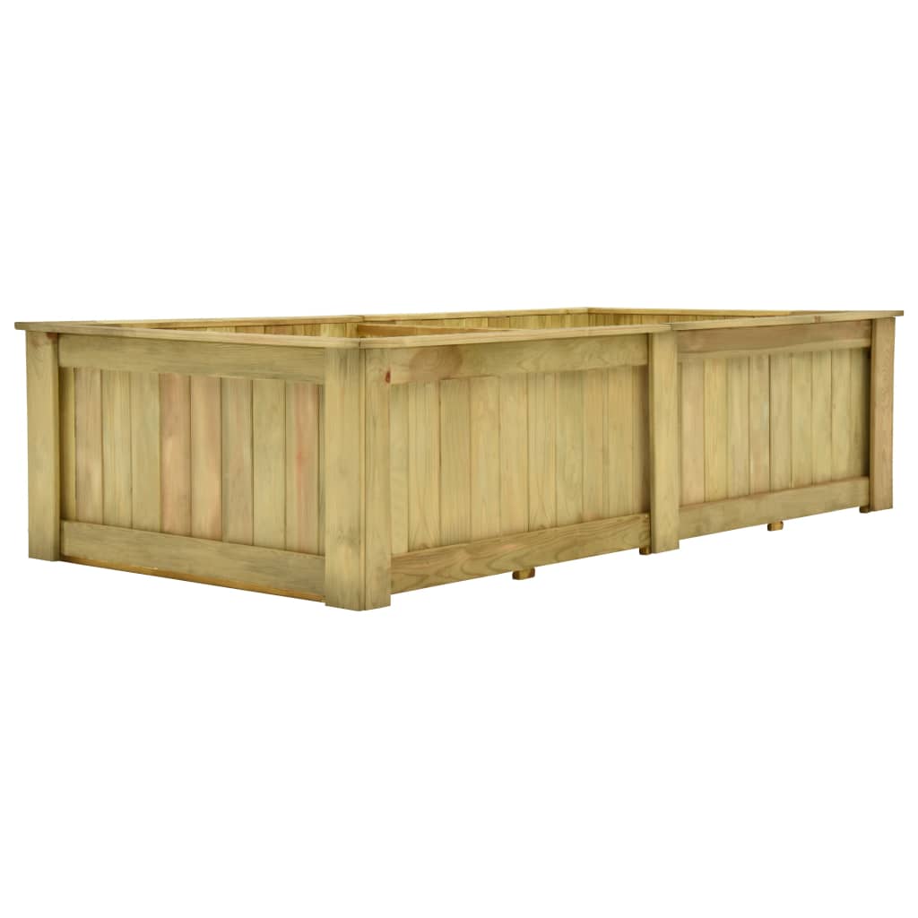 Plantenbak Verhoogd 196X100X50 Cm Geïmpregneerd Grenenhout