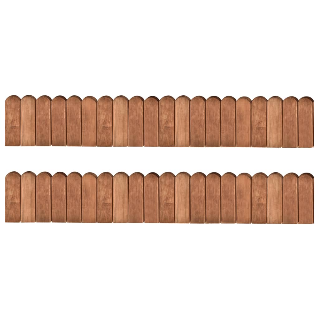 Rasenkanten 2 St 120 cm imprägniertes Kiefernholz