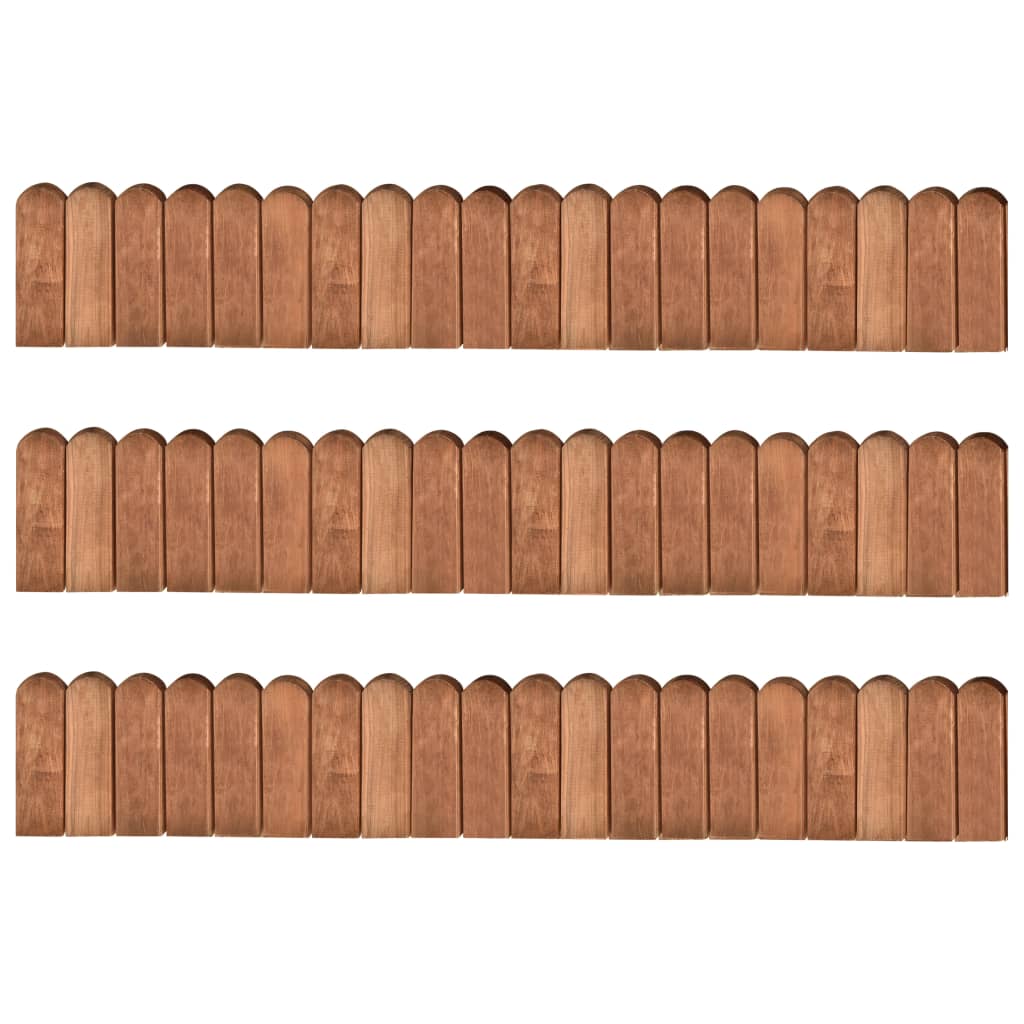 Gazonranden 3 St 120 Cm Geïmpregneerd Grenenhout