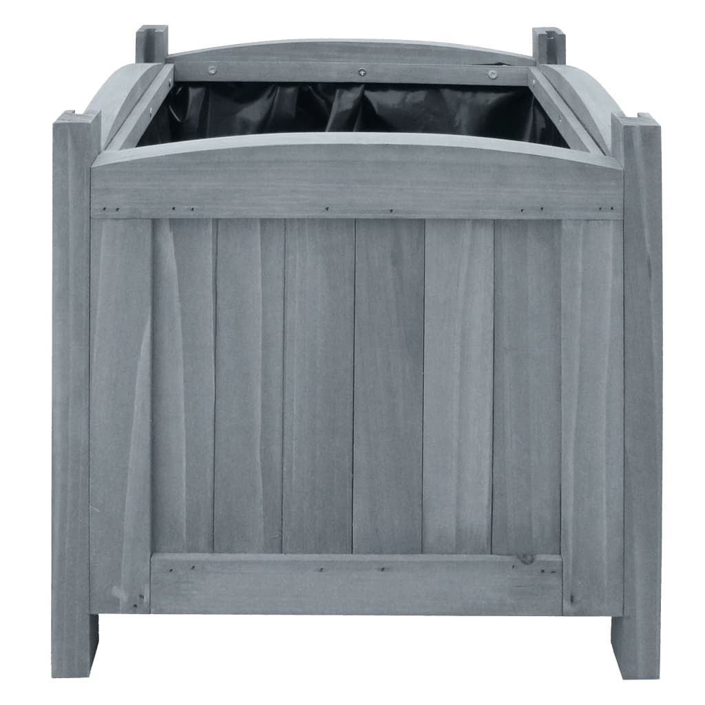 Plantenbakken Verhoogd 2 St 30X30X30 Cm Massief Vurenhout