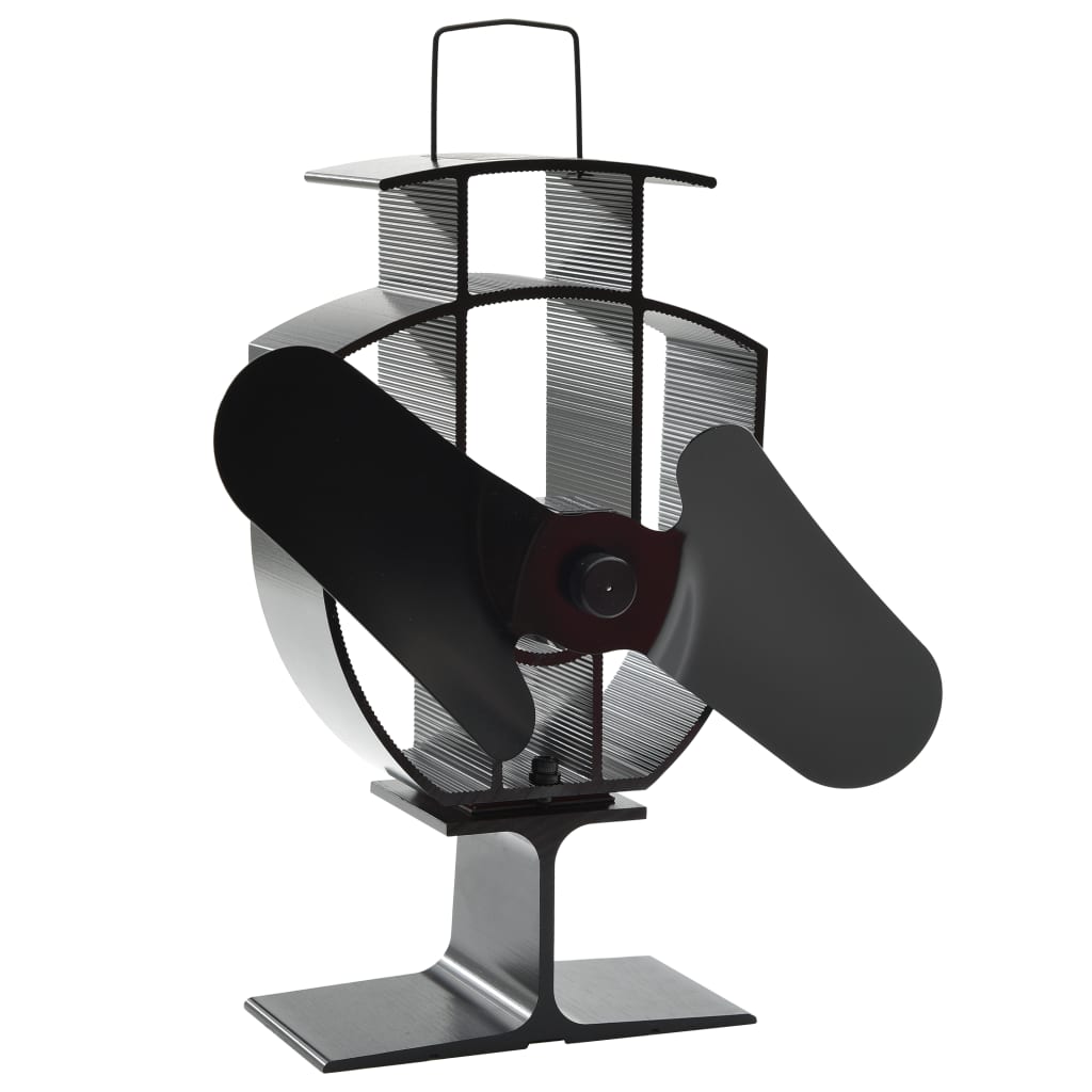 Kachelventilator Met 2 Vinnen Zwart