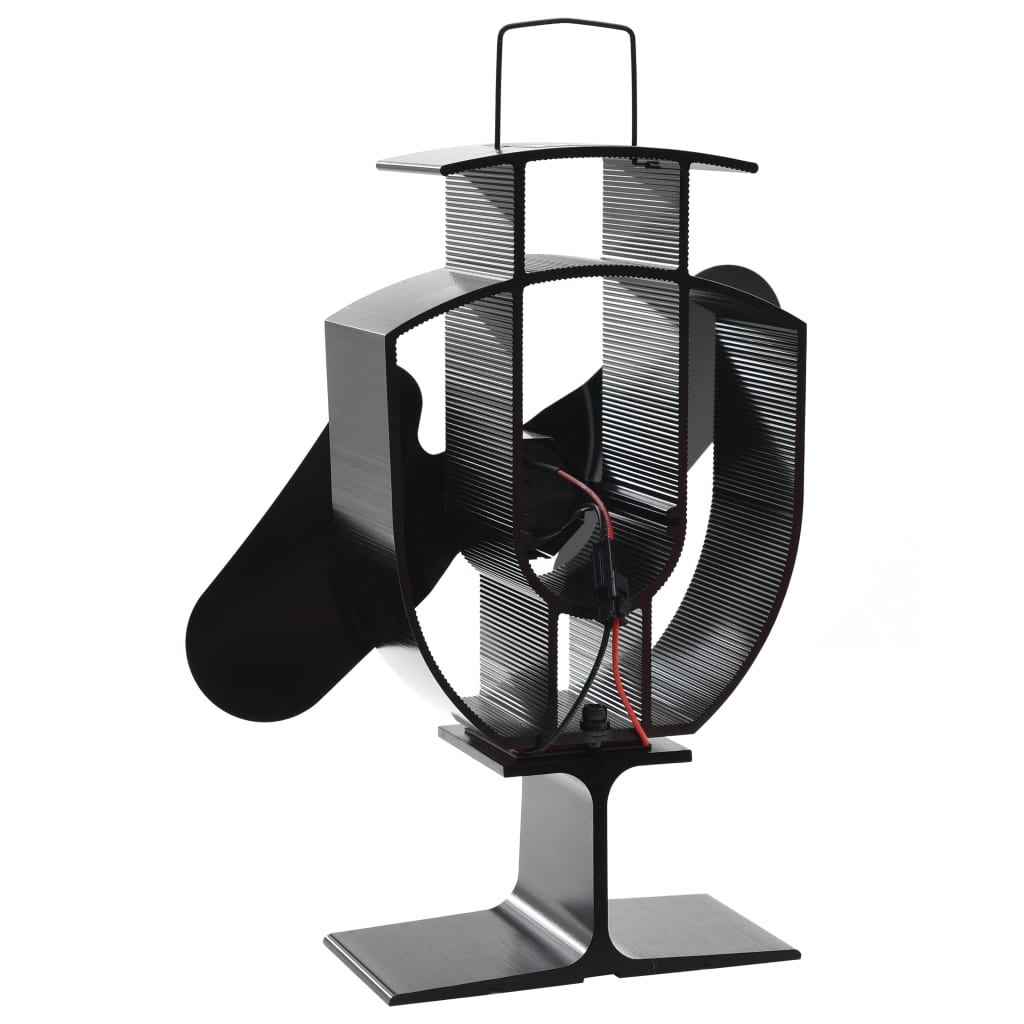 Kachelventilator Met 2 Vinnen Zwart