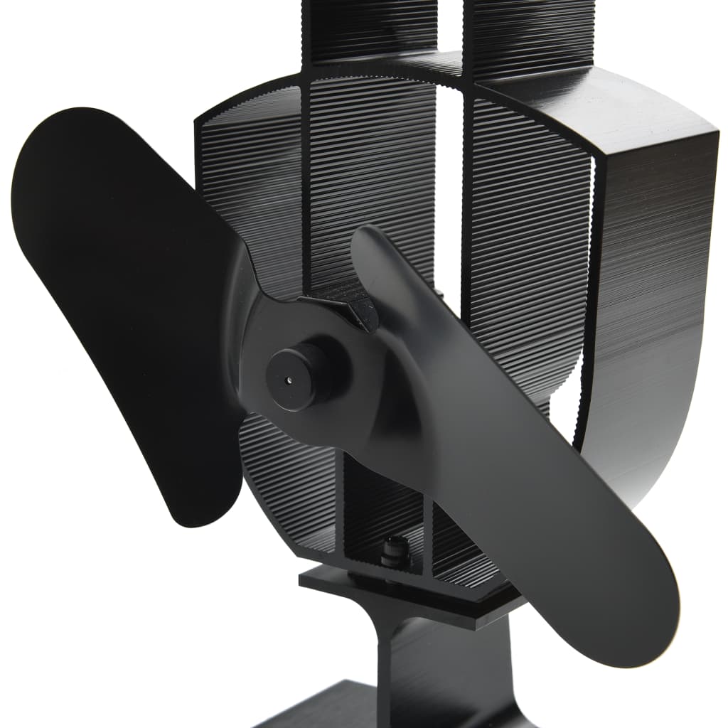 Kachelventilator Met 2 Vinnen Zwart