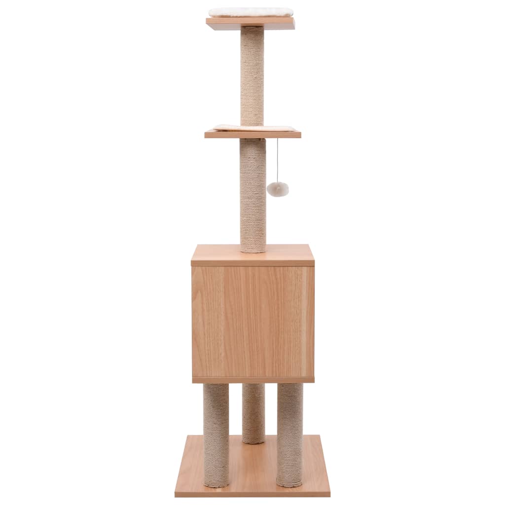 Kattenkrabpaal Met Sisal Krabmat 123 Cm