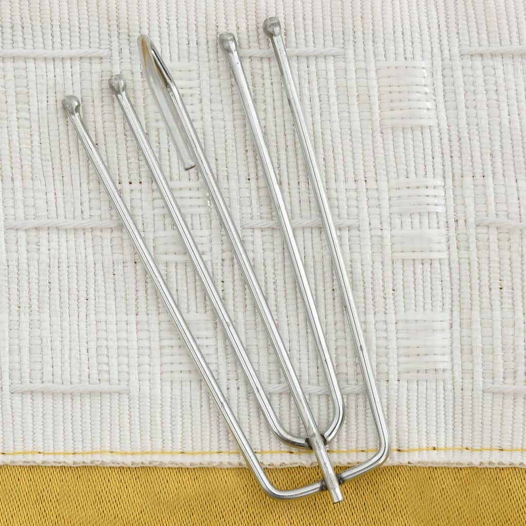 Vorhang in Leinenoptik, verdunkelnd, mit Haken, 290 x 245 cm, Gelb