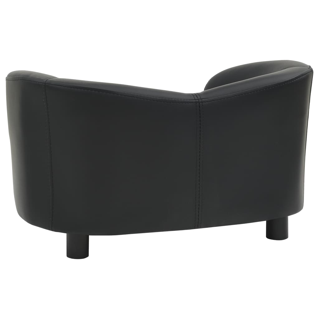 Hondenbank 67X41X39 Cm Kunstleer Zwart