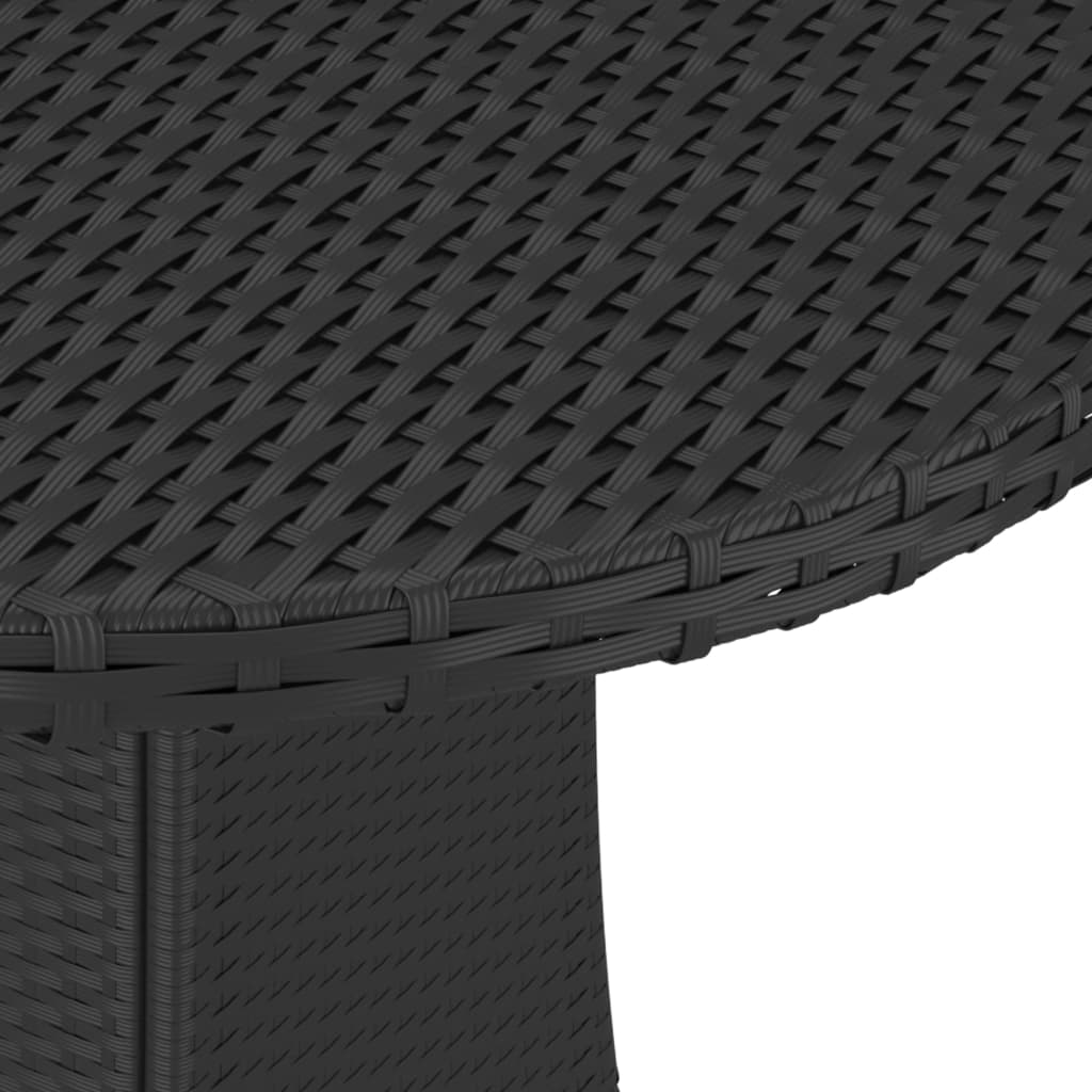 Tuintafel 70X70X73 Cm Poly Rattan Zwart