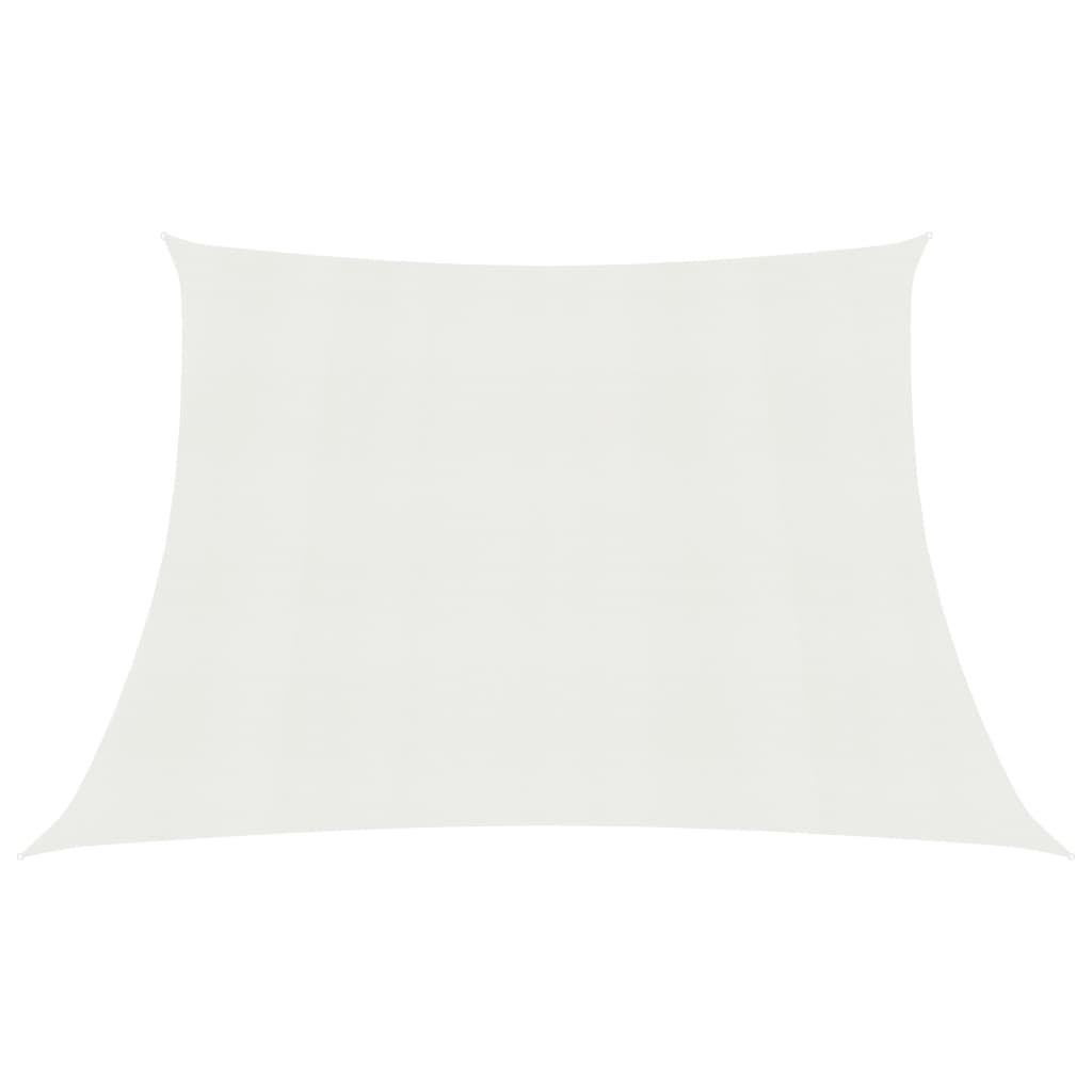 Sonnensegel 160 g/m², 3/4 x 2 m, HDPE, weiß