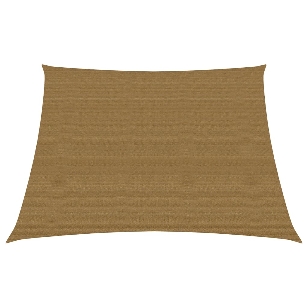 Sonnensegel, 160 g/m², 3/4 x 2 m, HDPE, Taupe