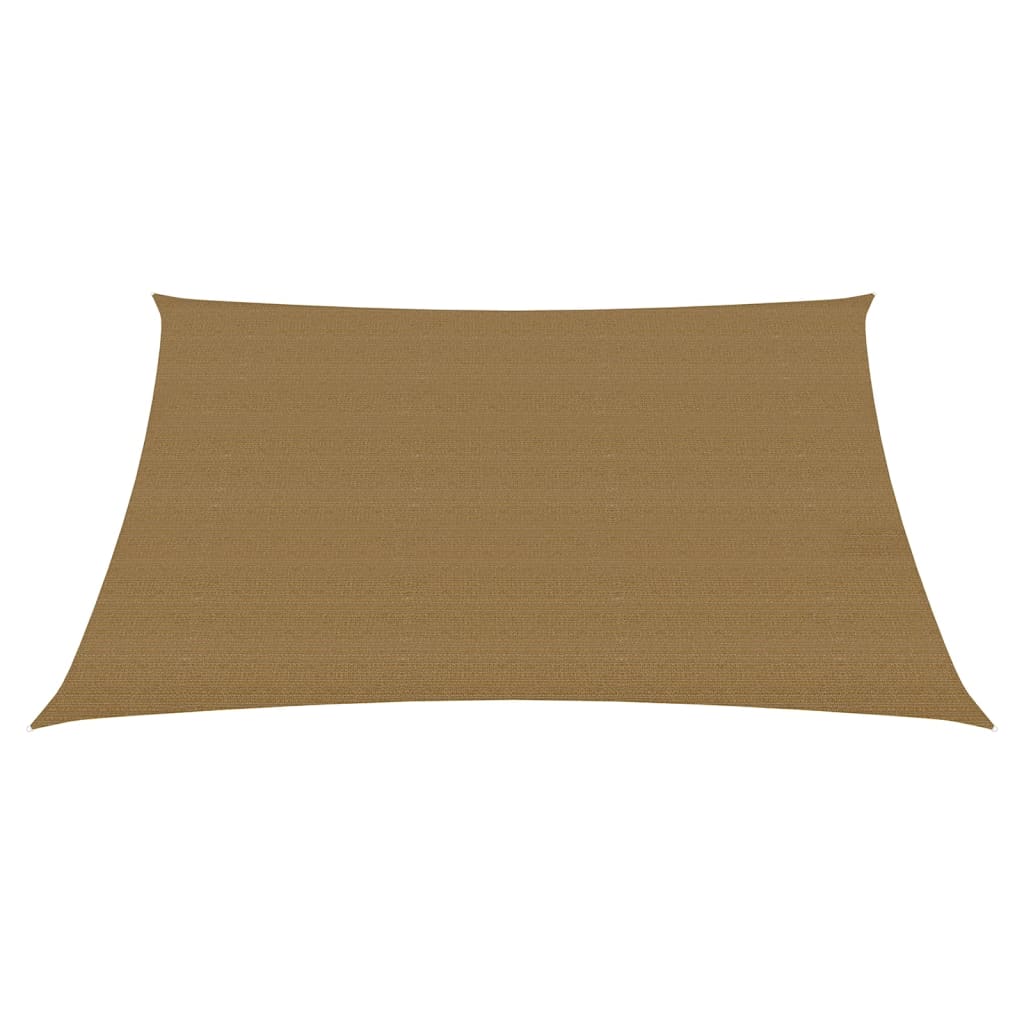 Sonnensegel, 160 g/m², 3/4 x 2 m, HDPE, Taupe