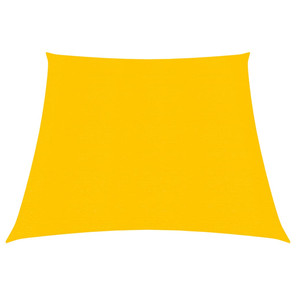 Sonnensegel, 160 g/m², 3/4 x 2 m, HDPE, gelb