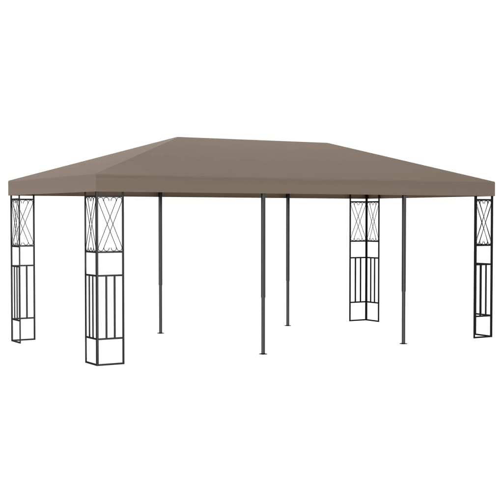 Pavillon 6X3 M Stoff Taupe