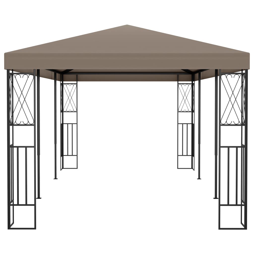 Pavillon 6X3 M Stoff Taupe