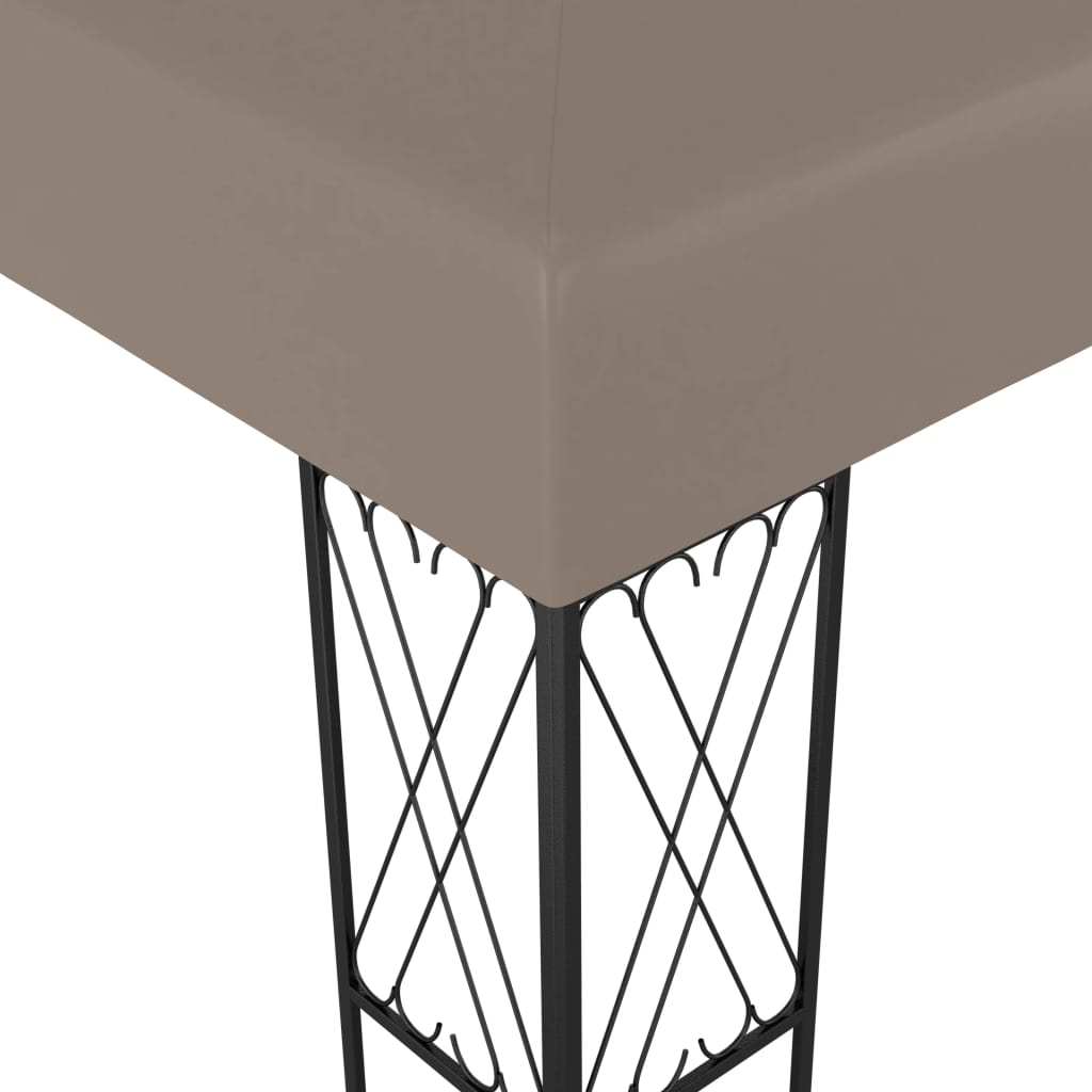 Pavillon 6X3 M Stoff Taupe