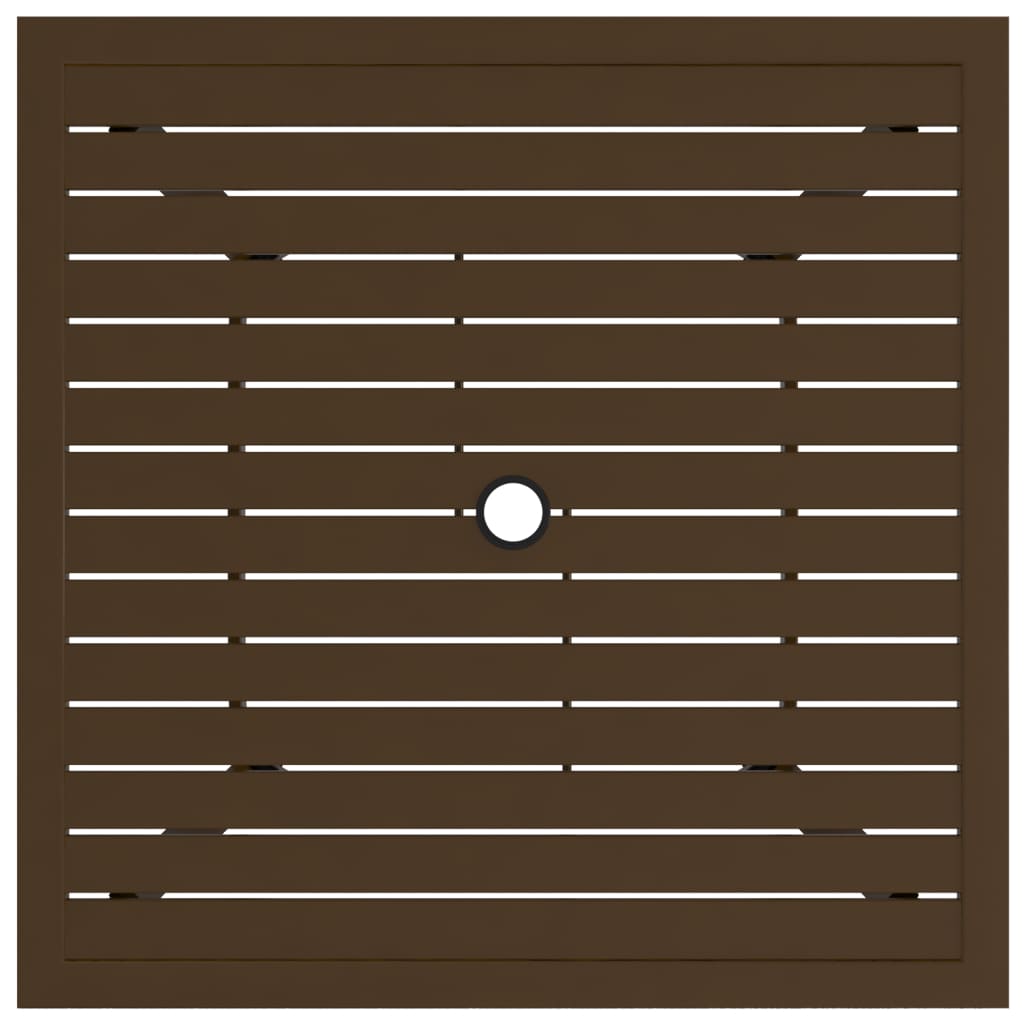 Tuintafel 81,5X81,5X72 Cm Staal Bruin