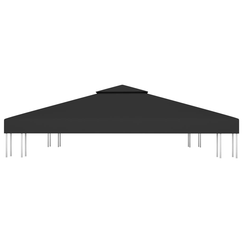Prieeldak 2-Laags 310 G/M² 3X3 M Zwart