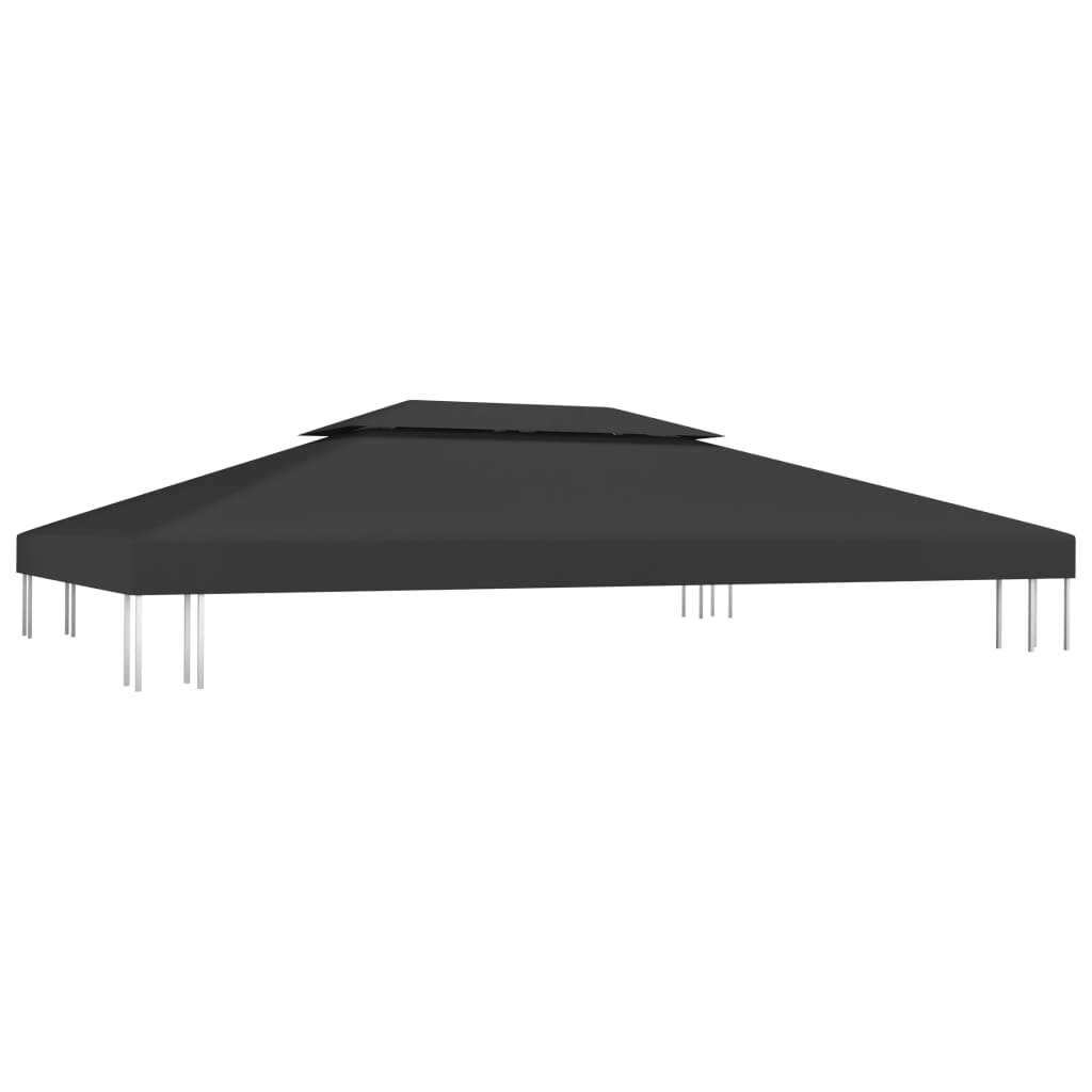 Prieeldak 2-Laags 310 G/M² 4X3 M Zwart