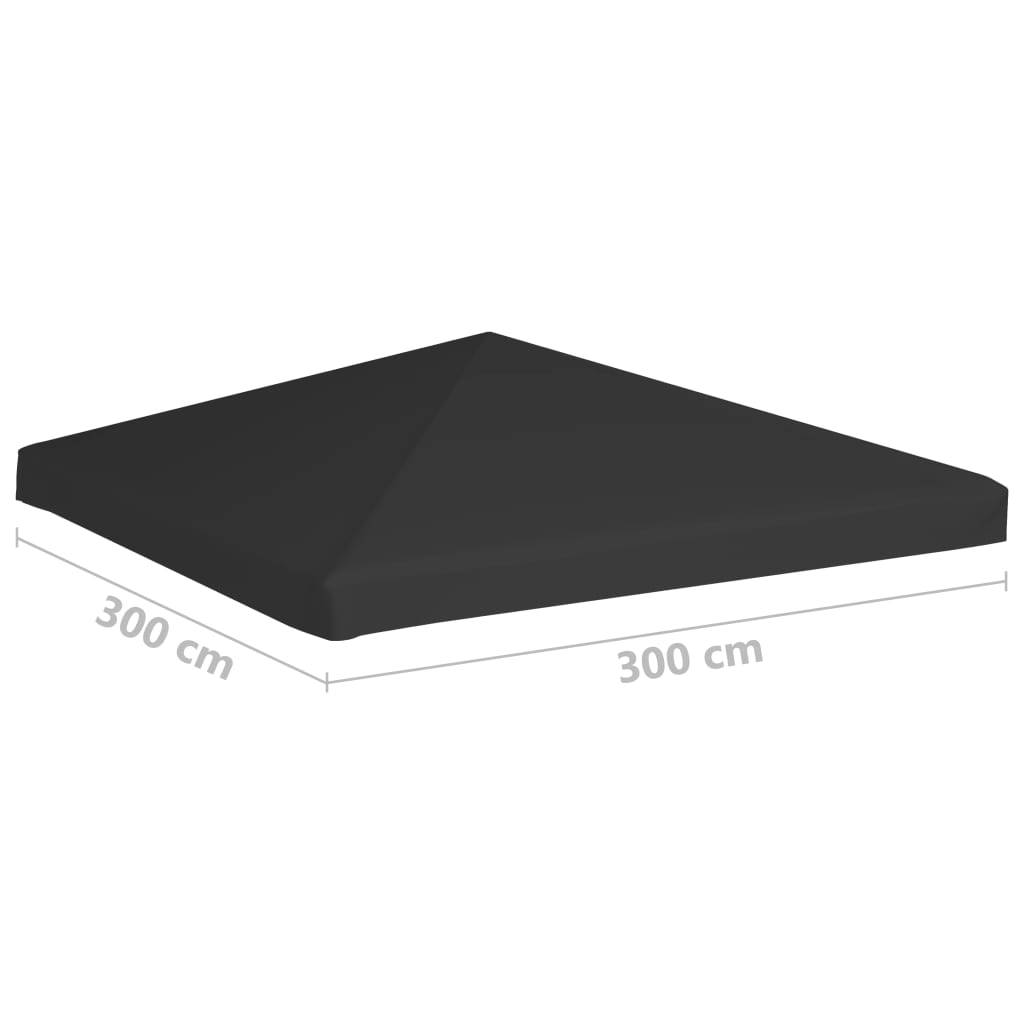 Prieeldak 270 G/M² 3X3 M Zwart