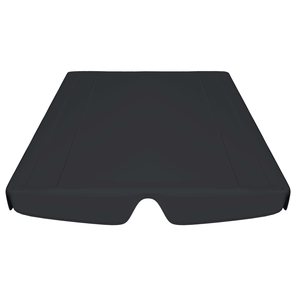 Vervangingsluifel Voor Schommelbank 188/168X110/145 Cm Zwart