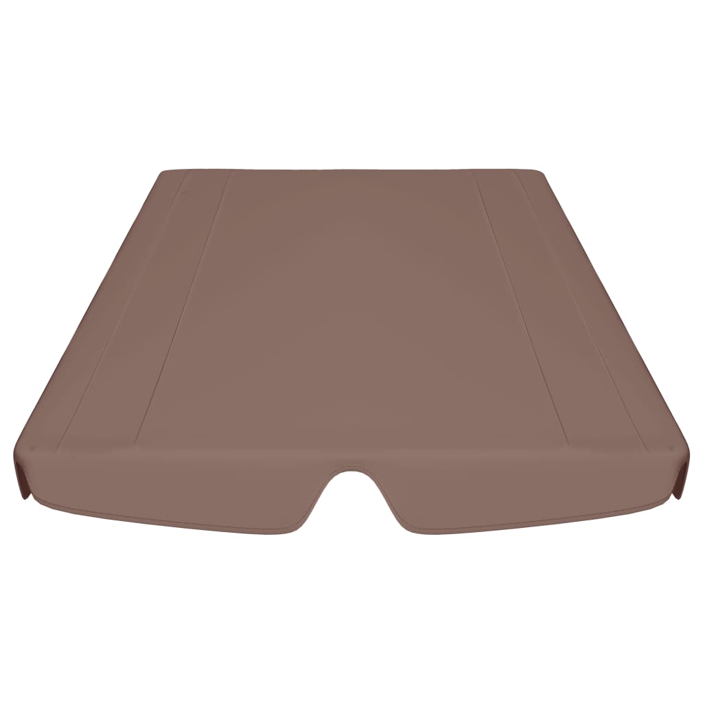 Vervangingsluifel Voor Schommelbank 188/168X110/145 Cm Bruin