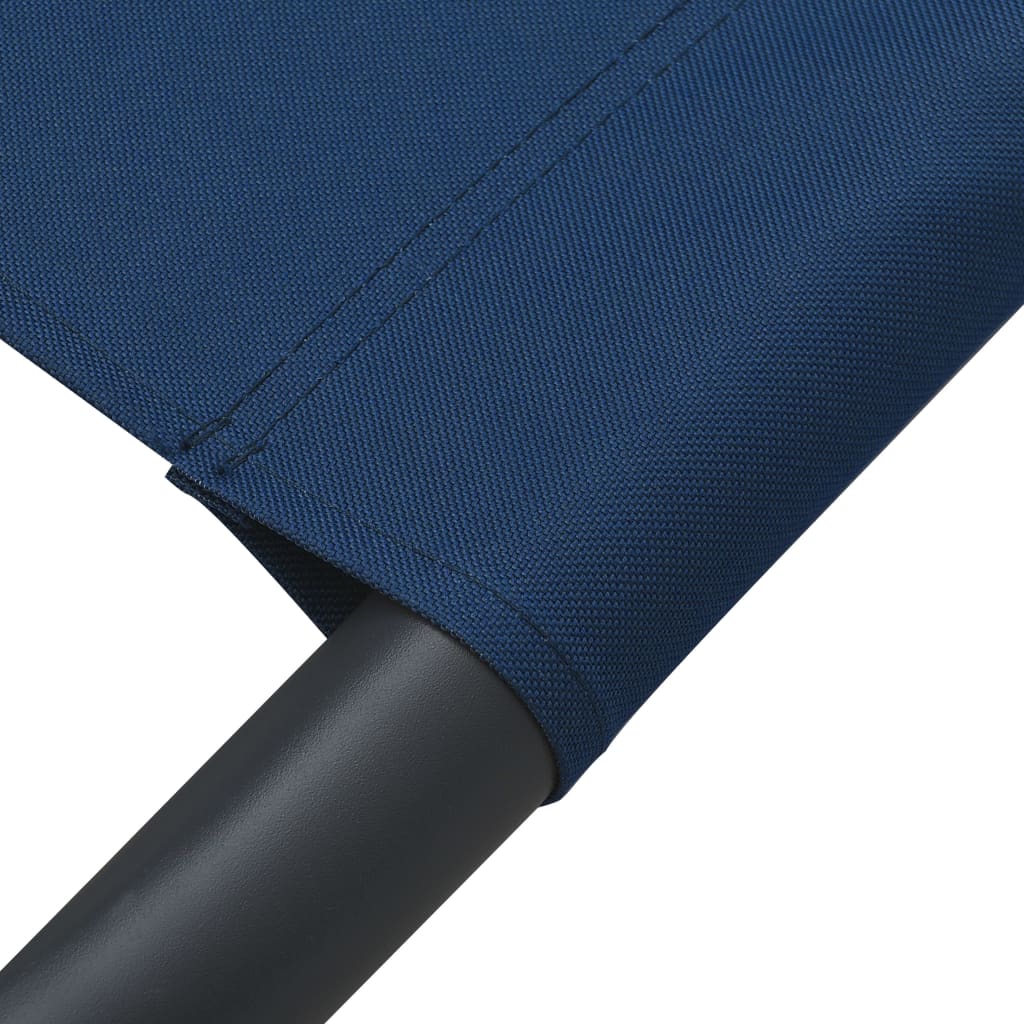 Loungebed Met Luifel En Kussens Blauw