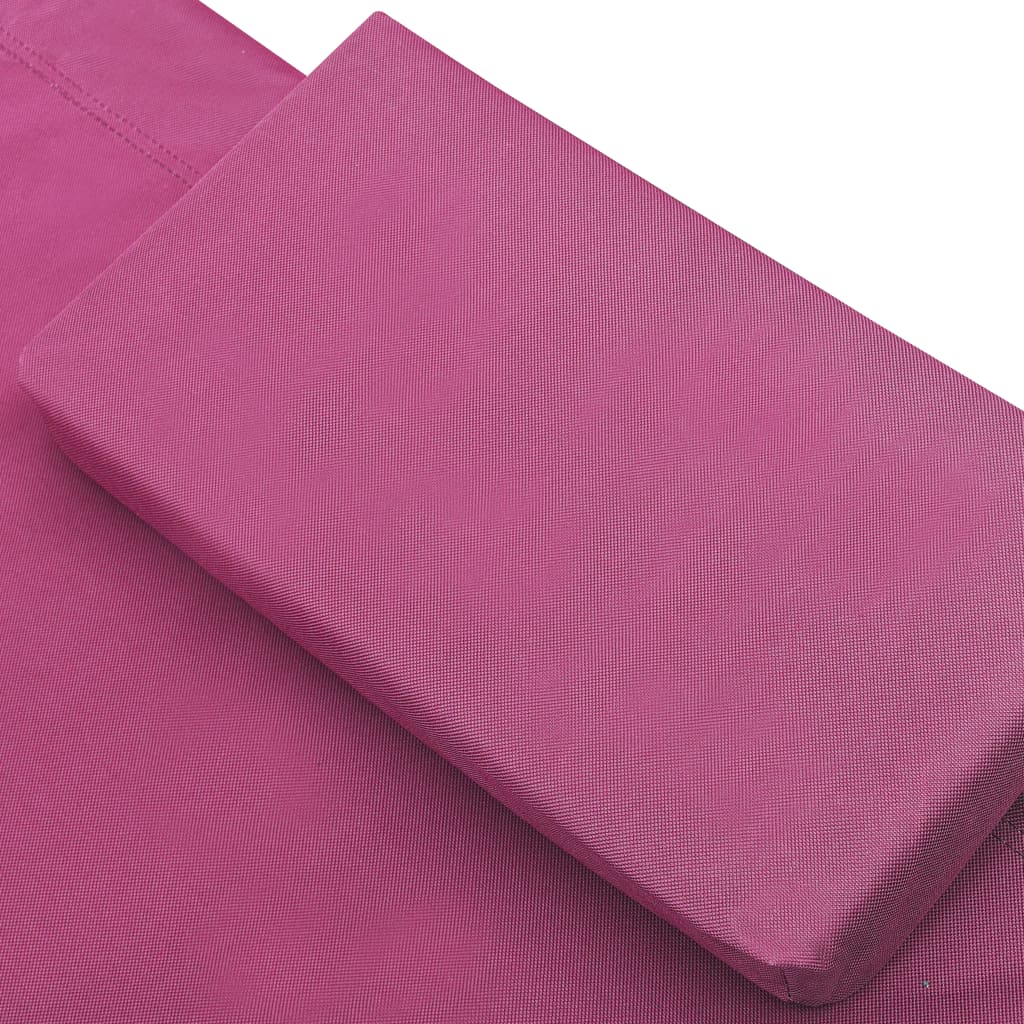 Loungebed Met Luifel En Kussens Roze