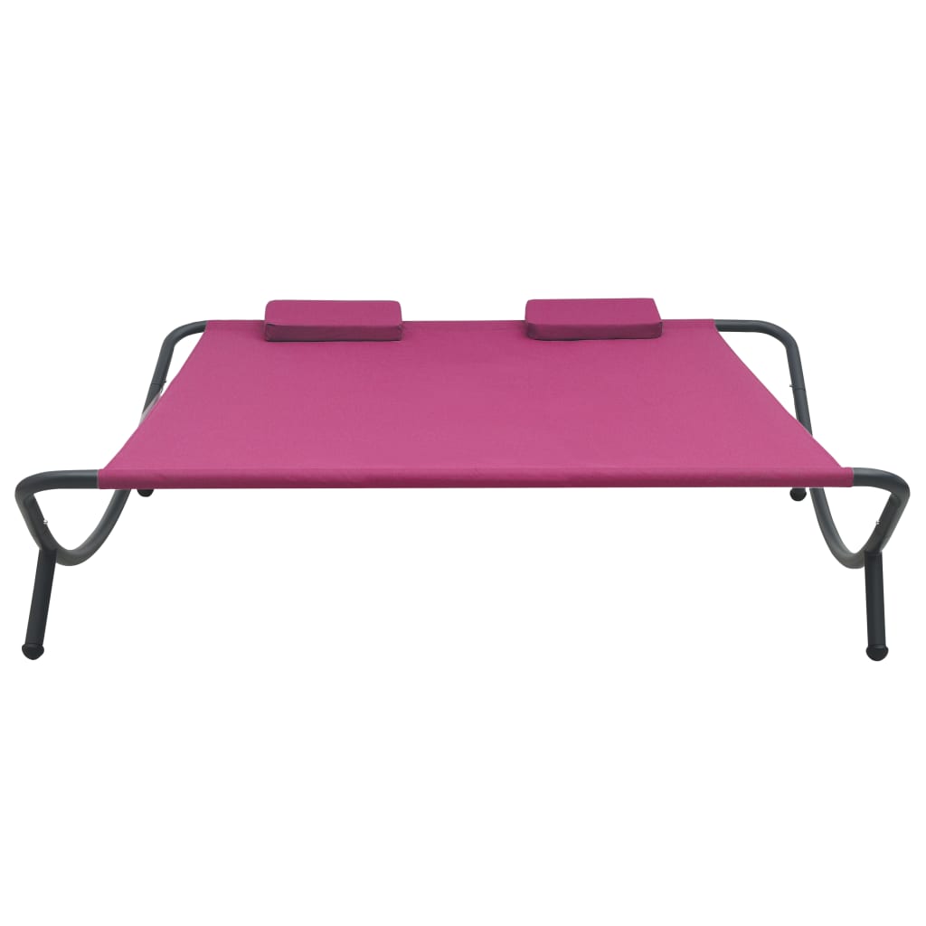 Loungebed Stof Roze