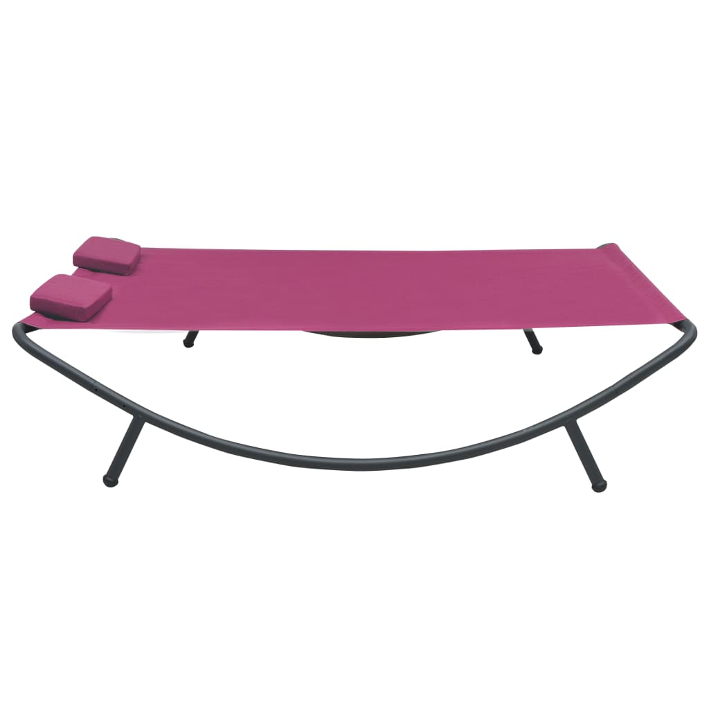 Loungebed Stof Roze